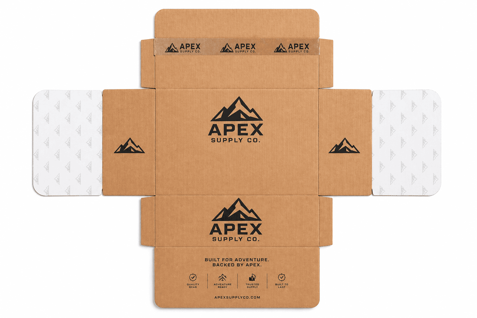 Custom Shipping Boxes flat