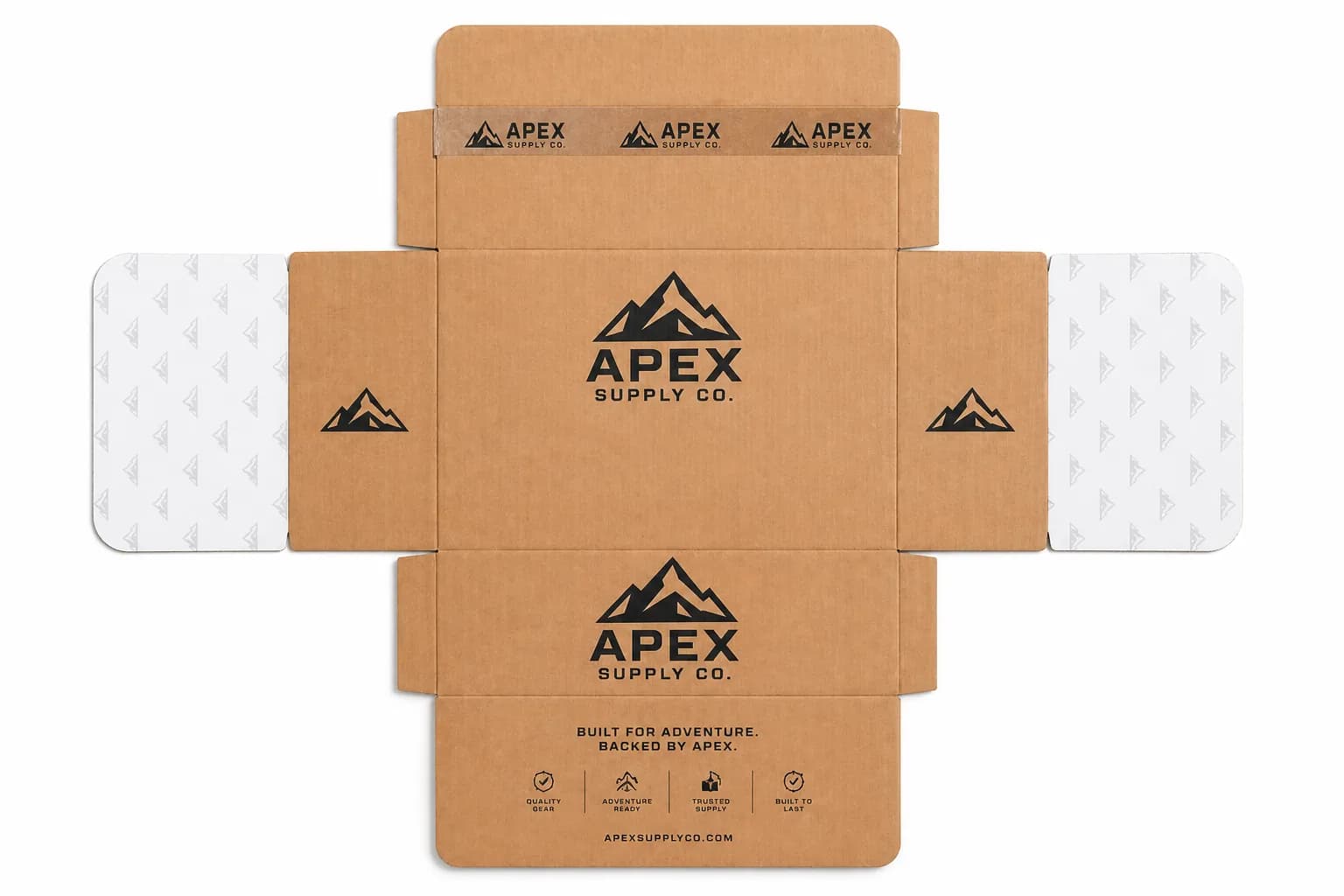 Custom Shipping Boxes flat
